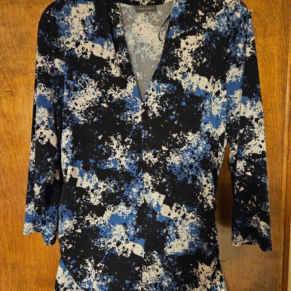 Vince Camuto‎ abstract print 3/4 sleeve Large womens